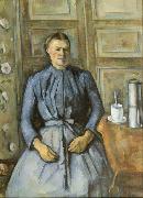 Paul Cezanne Woman with Coffee Pot (mk09) Spain oil painting reproduction